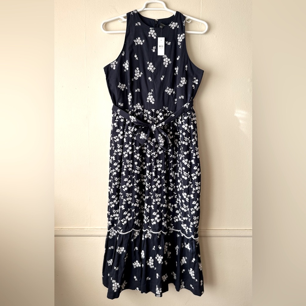 NWT Ann Taylor Floral Embroidered Midi Dress - Sz 14